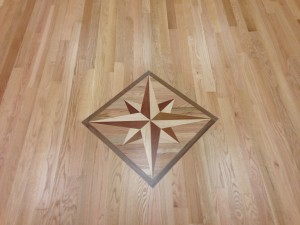 Detail of central Medallion in Wood Floor