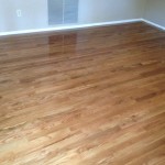 Polyurethane Finishing sanded Severely Cupped Wood Floor.