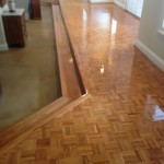 Screening and Re-coating plank and parquet flooring.
