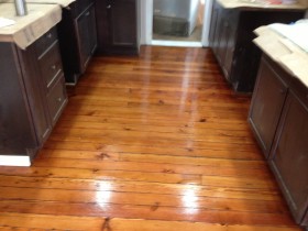 Heart Pine Solid wood flooring, beautifully refinished