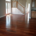 Prefinished Engineered Santos Mahogany with solid treads