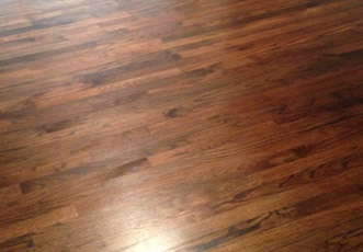Grand old solid Red Oak floor after refinishing