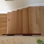 Stairs retreaded with untreated solid oak flooring