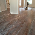 Solid wood floor after screening