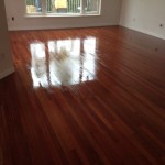 Refinished Brazilian Cherry Wood Floor in St. Augustine, Florida