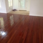 Refinished Brazilian Cherry Wood Floor in St. Augustine, Florida - different view.