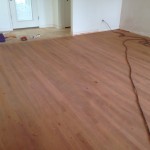 Sanded Brazilian Cherry Wood Floor in home in St. Augustine, Florida - different view.