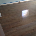 Classic Gray stained solid Red Oak wood flooring coated with polyurethane satin finish