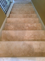 Looking down the travertine stairway - alternate view