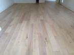 Wire brushed, engineered White Oak Flooring with white stain