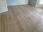 Wire brushed, engineered White Oak Flooring with white stain