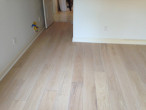 Wire brushed, engineered White Oak Flooring with white stain