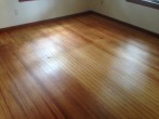 Old solid Heart Pine wood floors beautiful again after refinishing