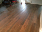 New European White Oak wood flooring installed