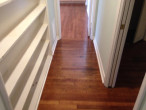 Old solid Red Oak wood flooring after refinishing