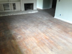 Solid Red Oak Flooring before refinishing