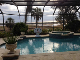 View of the Guana Reserve from the client's Ponte Vedra Beach home.