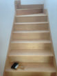 View of solid American Cherry staircase