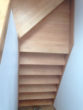 View of solid American Cherry staircase