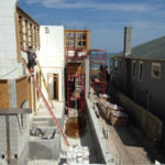 View of Atlantic Beach, Florida and Dan's Floor Store worksite