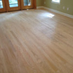 Sanded Red Oak wood floors