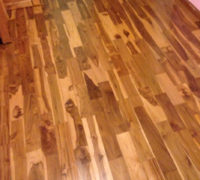 Close-up of Costa Rican Teak wood flooring