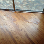 Finished wood floor repair