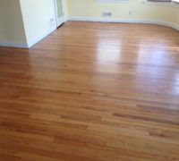 Old solid Red Oak wood floors in a home in Neptune Beach