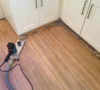 Radiator edger refinishing kitchen Quarter Sawn White Oak wood floors