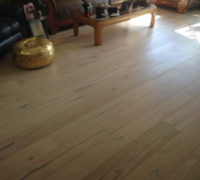 European White Oak wood flooring installed