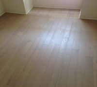 Oak hardwood flooring installed