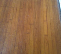 Old solid Red Oak wood flooring - to be refinished