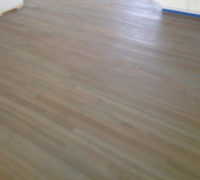 Refinished and custom stained White Oak wood flooring