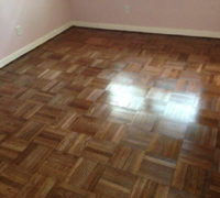 Parquet wood floor - professionally refinished