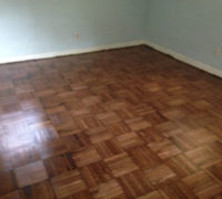 Parquet wood floor - professionally refinished
