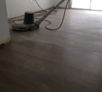 Sanding old White Oak wood flooring