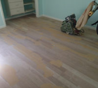 Sanding unfinished White Oak wood floor
