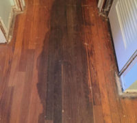 Old, solid Red Oak wood flooring