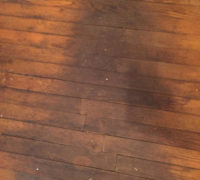 Old, solid Red Oak wood flooring