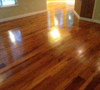 Red and White Oak wood floors, screened and refinished with Tung oil