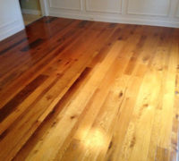 Refinishing old Red and White Oak wood floor with Tung oil