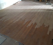 Red Oak hardwood flooring weave-in