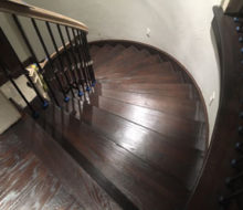 Refinished landing and stairs