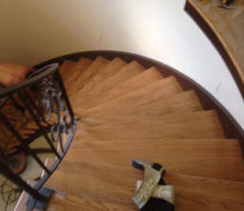 Wood stair treads to be refinished