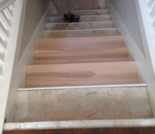 Fit check of new birch stair treads