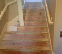 Fitting stairway risers