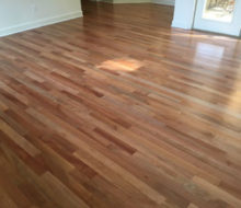 Pacific Madrone wood flooring installed