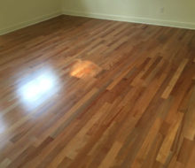 Pacific Madrone wood flooring installed