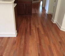 Pacific Madrone wood flooring installed