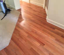 Pacific Madrone wood flooring installed
